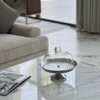 تقديمة سيراميك بغطاء زجاج