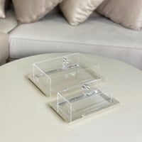 تقديمة معدن بغطاء اكريلك