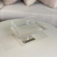 تقديمة معدن بغطاء اكريلك