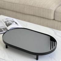 طاولة خدمة ارضية بسطح مراية