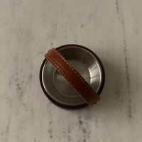 مبخر خشب بمسكة جلد