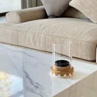 حامل شمع خشبي