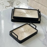 صينية تقديم معدن مميزة