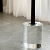 طاولة خدمة اكريلك اسود