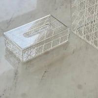 طقم سلة قمامة وحامل مناديل