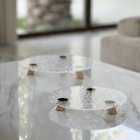 تقديمة اكريلك بقاعدة رخام ترافنتينو