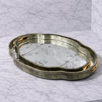 صينية تقديم بسطح مرايا