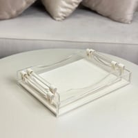 صينية تقديم اكريلك بطبقة جلد