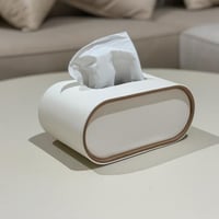 علبة مناديل جلد