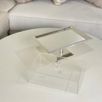 تقديمة معدن بغطاء اكريلك