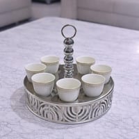 حامل فناجيل معدن