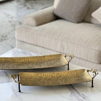 صينية تقديم معدن