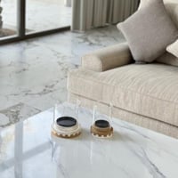 حامل شمع خشبي