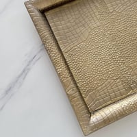 صينية تقديم معدن