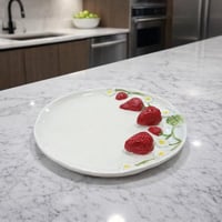 صحن تقديم سيراميك بنقشة مميزة