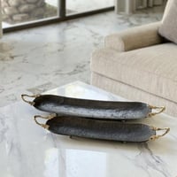 صينية تقديم معدن