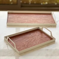 صينية حديد بطبقة جلد