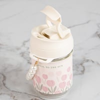 كوب زجاج للمشروبات الساخنة والباردة