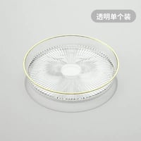 صحن تقديم اكريلك بأطراف ذهبية