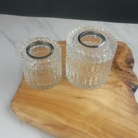 علبة مناديل زجاج