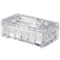 علبة مناديل زجاج