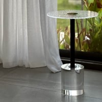 طاولة خدمة اكريلك اسود