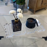 صينية تقديم اكريلك شفاف