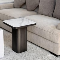 طاولة خدمة معدن بسطح رخام