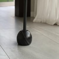 طاولة معدن اسود بقاعدة رخام