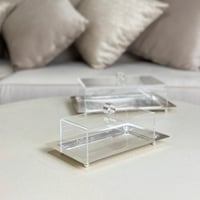 تقديمة معدن بغطاء اكريلك