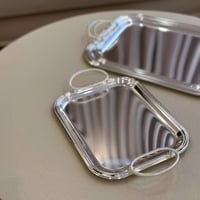 صينية تقديم بسطح مرايا