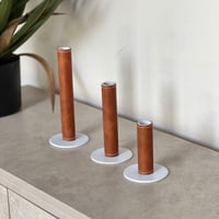 حامل شمع بطبقة جلد