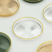 صحن تقديم اكريلك بأطراف ذهبية