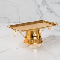 تقديمة بقاعدة لون ذهبي