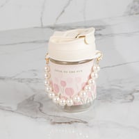 كوب زجاج للمشروبات الساخنة والباردة