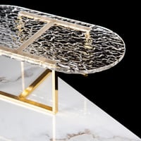 تقديمة أكريليك بقاعدة ذهبية