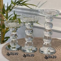 حامل شمع كريستال