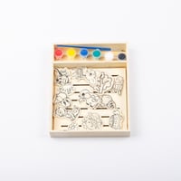 بزل خشبي تلوين الحيوانات