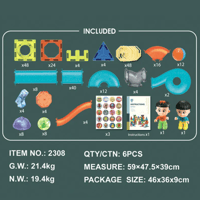 مكعبات مغناطيس 252 قطعة
