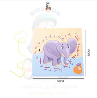 بزل خشبي فيل