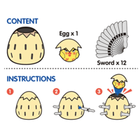 لعبة البيضة للاطفال درزن