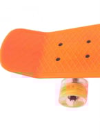 لوح تزلج كروزر بلاستيك متكامل بنمط رترو مضاد للانز...