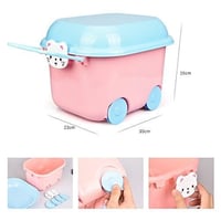 صندوق العاب مع عجلات سهل التحريك