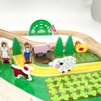 طقم مواقف سيارة خشب درزن