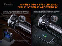 كشاف فينكس LR80R - بقوة 18 ألف شمعة