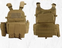 واقي صدر ضد الرصاص (اسود-بني)