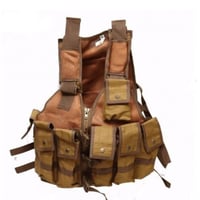 حمالة 6 مخازن رشاش (اسود-بني)