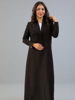 عبايه بليزر مبطن قماش رموش على كسرات