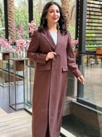 عبايه قماش جوخ لون جملي