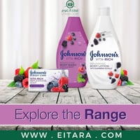 جونسون، صابون سائل للاستحمام، Vita-Rich، نضارة، 40...